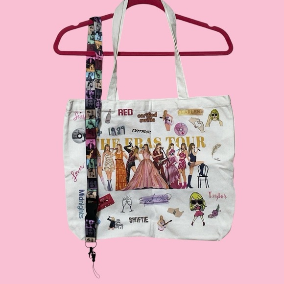 unbranded Handbags - Taylor Swift inspired Canvas Bag with Lanyard